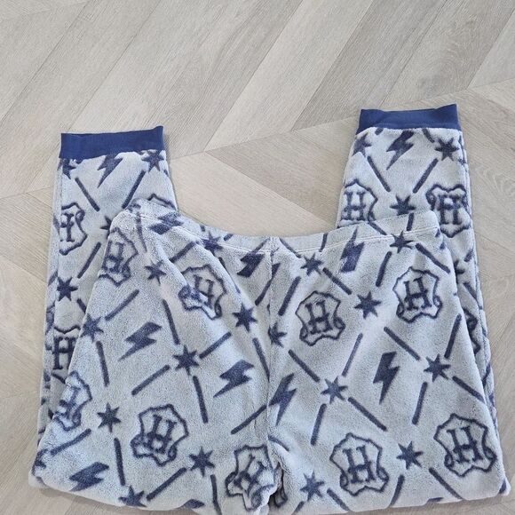 HARRY POTTER • Blue 2-Piece Fleece Jogger Pajama Lounge Set XxL - Picture 7 of 8